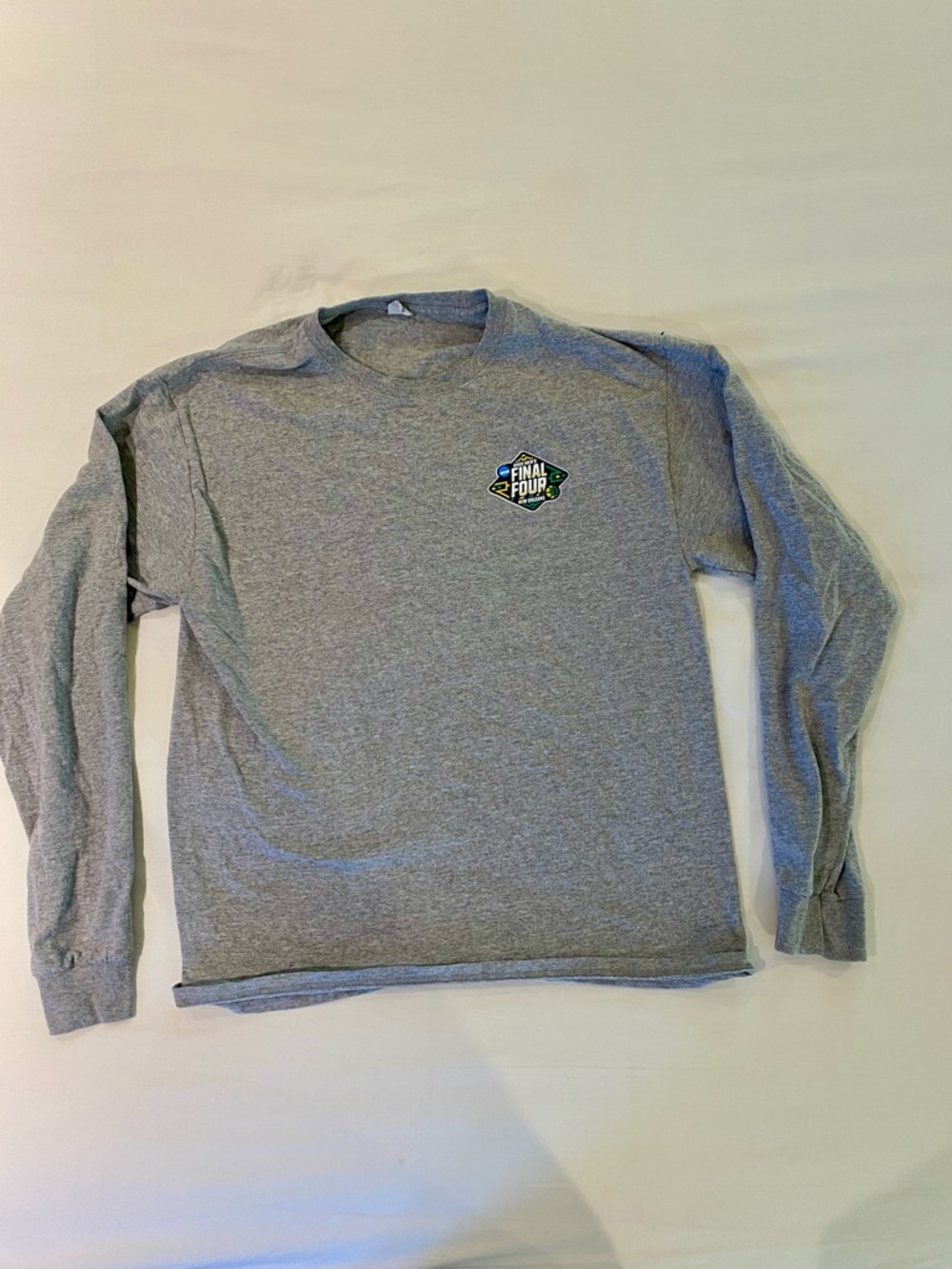 Hanes Gray Long-Sleeve Final Four Graphic Tee